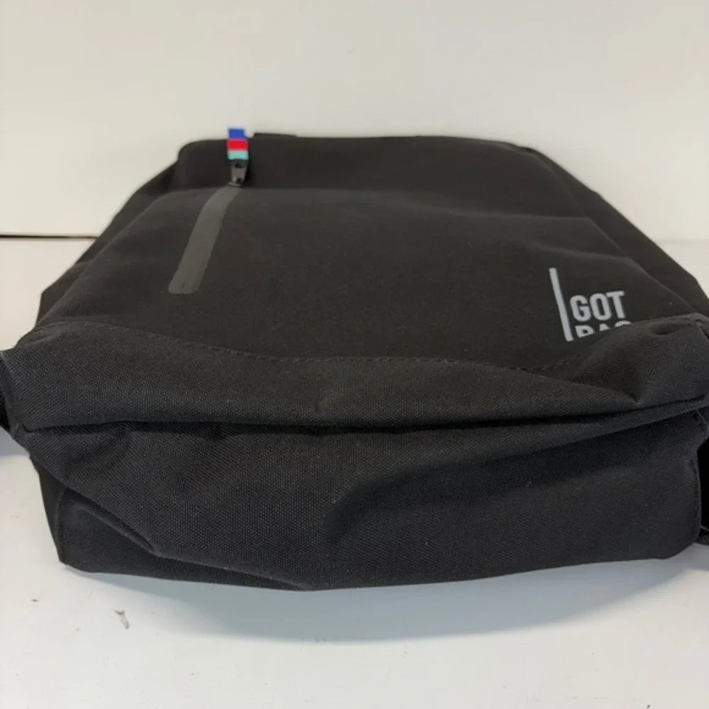 Got Bag Daypack Black Recycled Ocean Plastic Backpack Laptop Vegan 11L